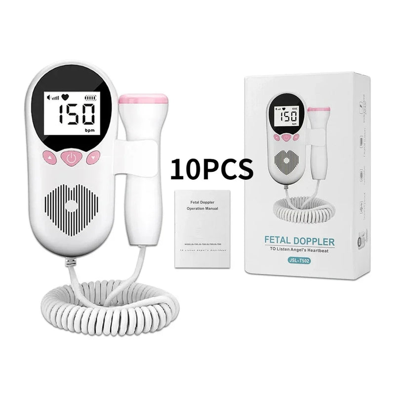 Doppler fetal portátil para a mulher grávida, monitor de freqüência cardíaca, download gratuito