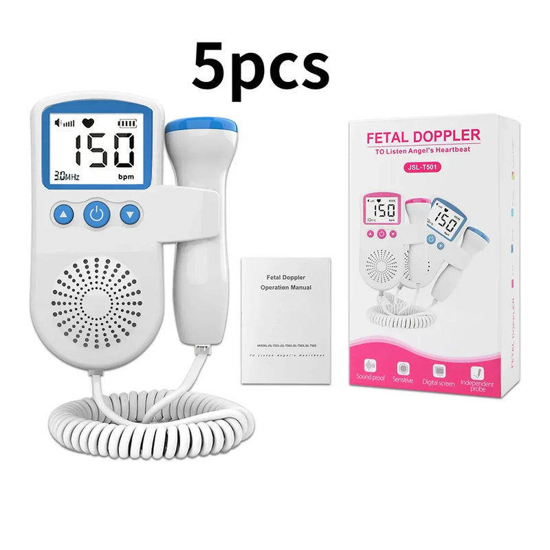 Doppler fetal portátil para a mulher grávida, monitor de freqüência cardíaca, download gratuito