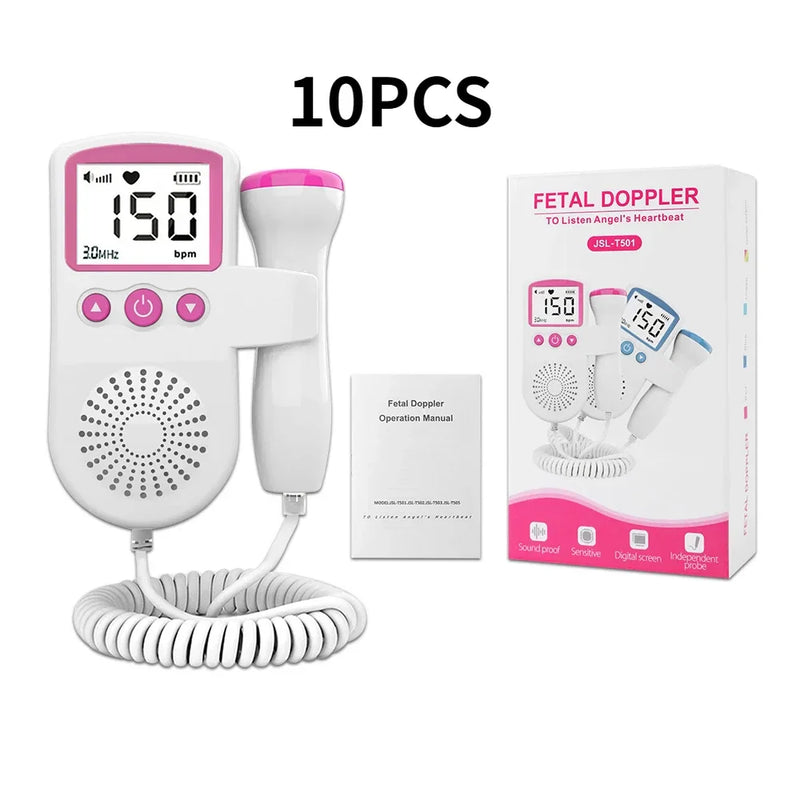 Doppler fetal portátil para a mulher grávida, monitor de freqüência cardíaca, download gratuito