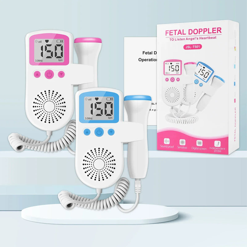 Doppler fetal portátil para a mulher grávida, monitor de freqüência cardíaca, download gratuito